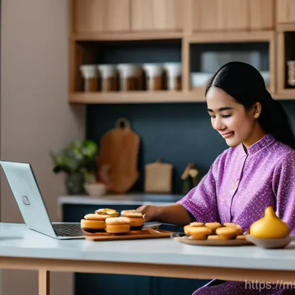수입원 다변화를 위한 리스크 관리 - **Prompt:** A diverse group of Malaysians, including a young woman wearing a modest baju kurung dili...